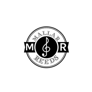 Mallar Reeds logo. Mallar reeds specializes in high-quality student bassoon and student oboe reeds. 